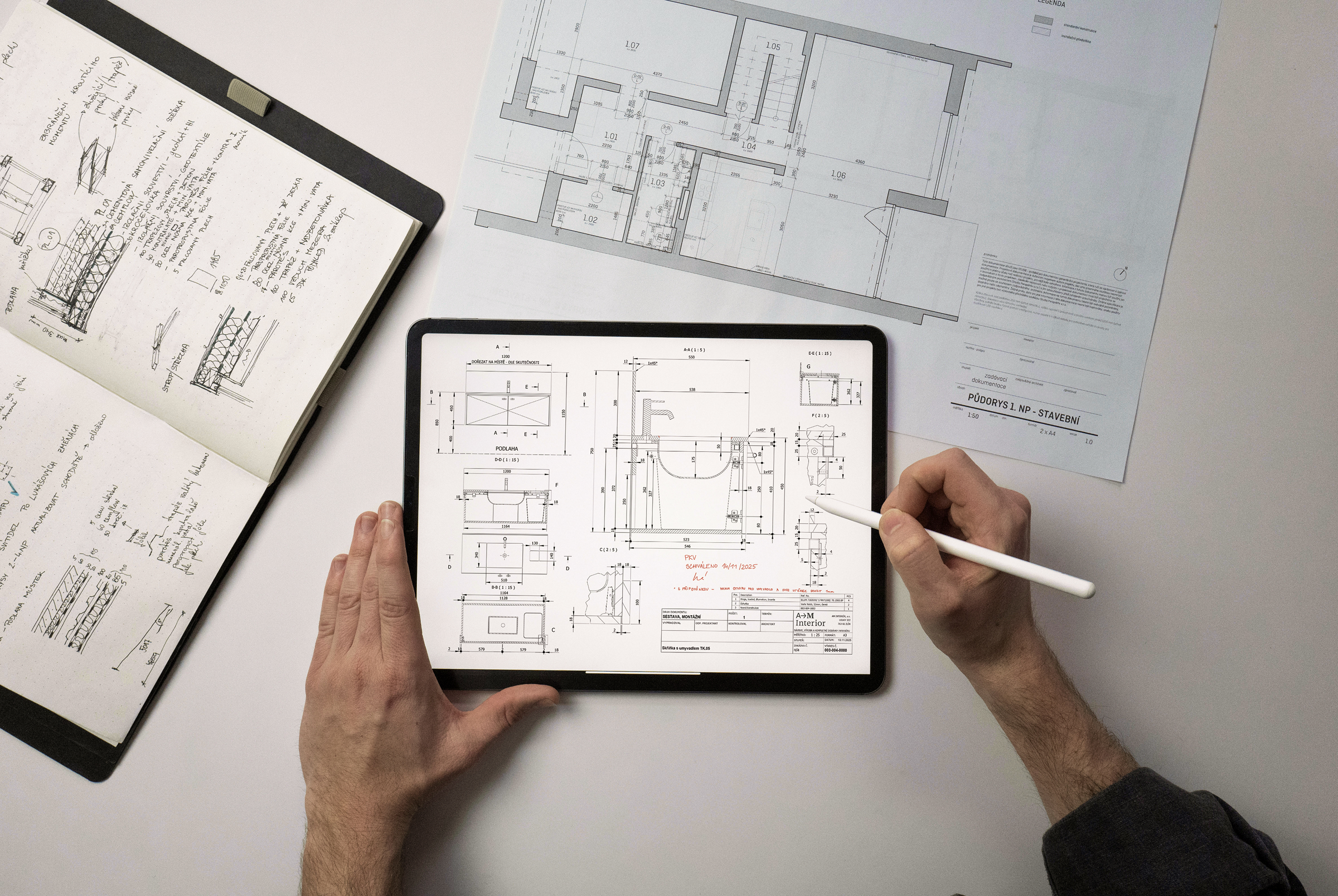 Leistungen AM Interior – Technische Planung und Fertigungsdokumentation